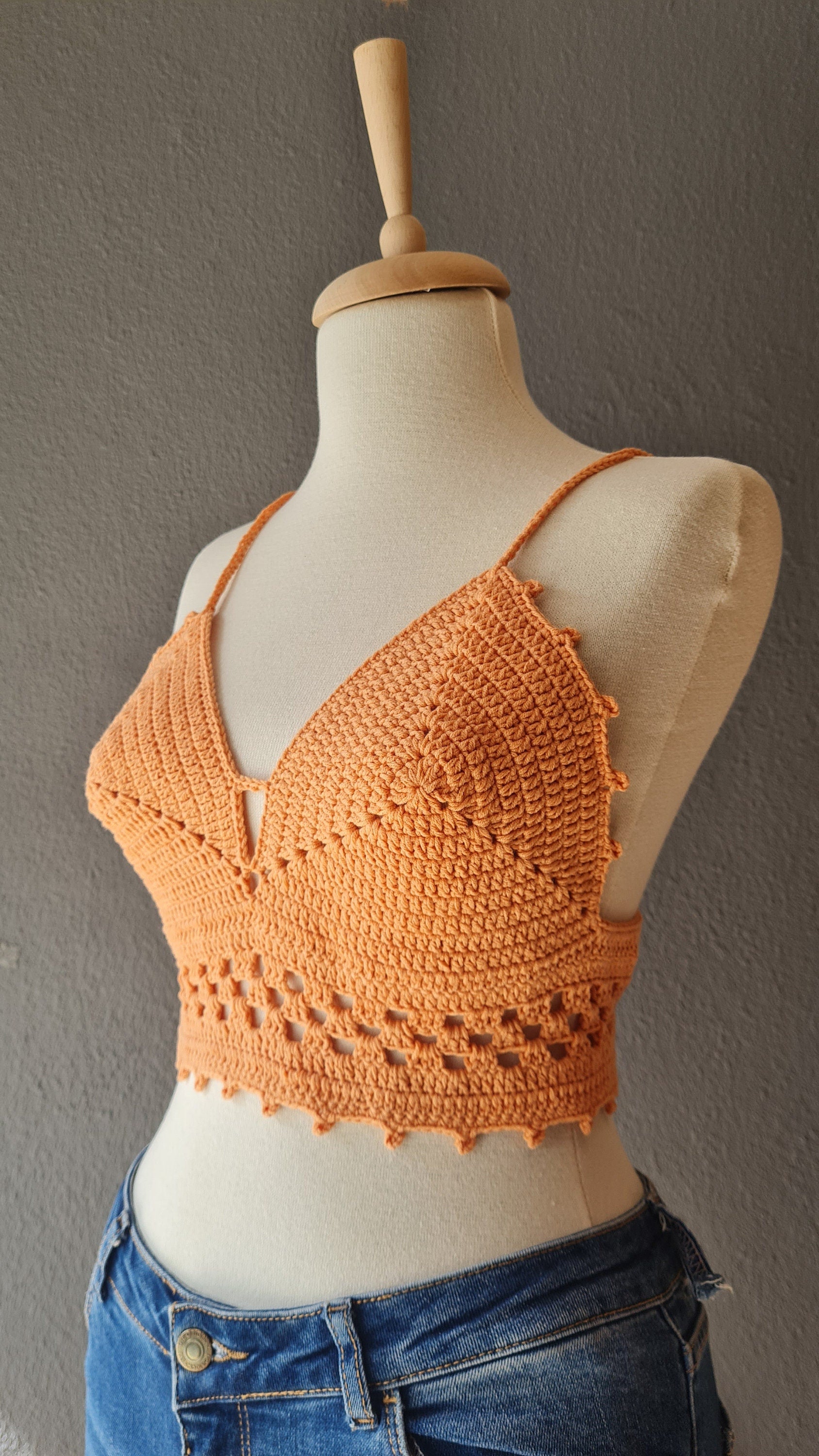 Crochet Bralette Pattern: Beginner Friendly Summer Top (Digital Download)