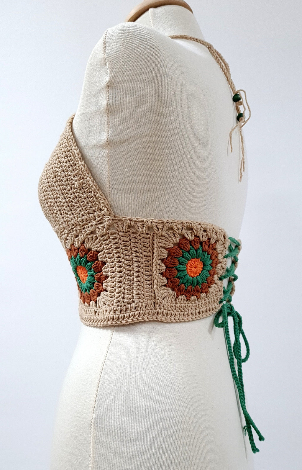 Crochet Bralette Pattern, Easy Flower Top, Boho Beach Design (PDF Pattern)