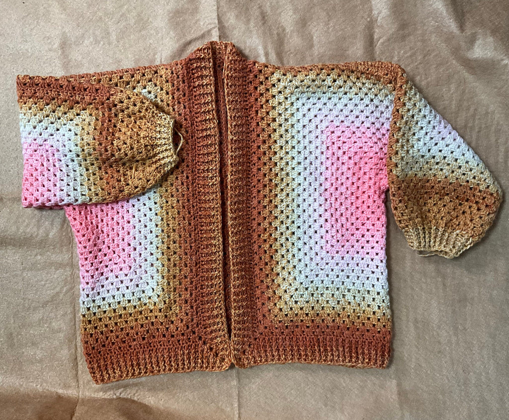 Crochet Hexagon Cardigan Pattern: Easy Modern Sweater (PDF Pattern)