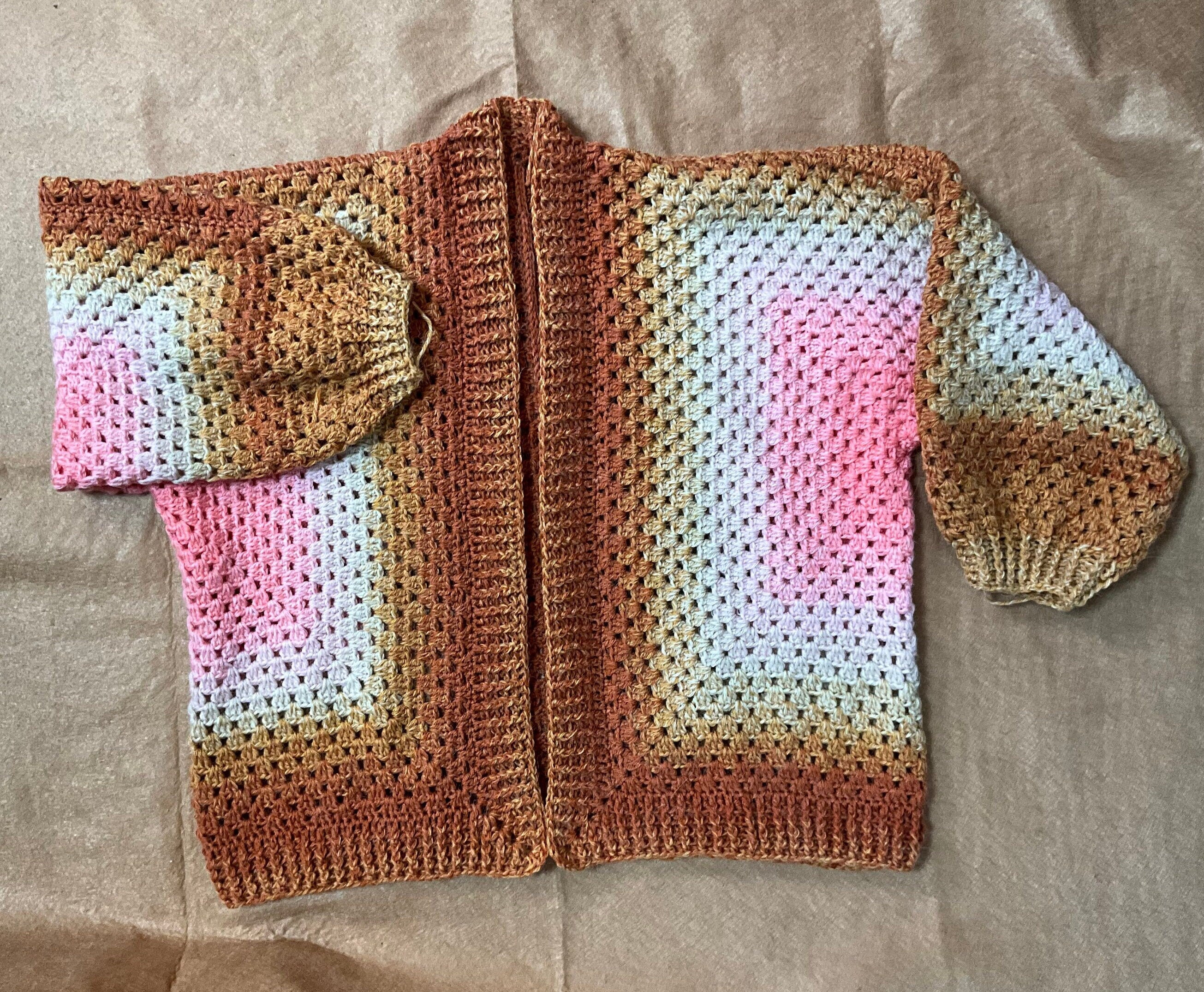 Crochet Hexagon Cardigan Pattern: Easy Modern Sweater (PDF Pattern)