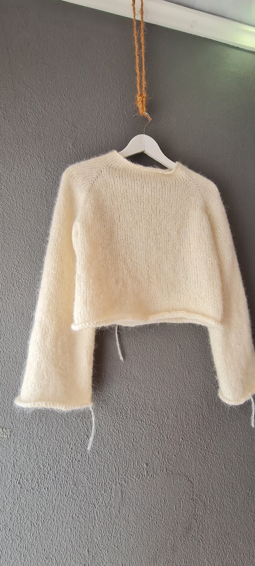 Janu Mohair Sweater Knit Pattern: Beginner Yoke Pullover (PDF Pattern)
