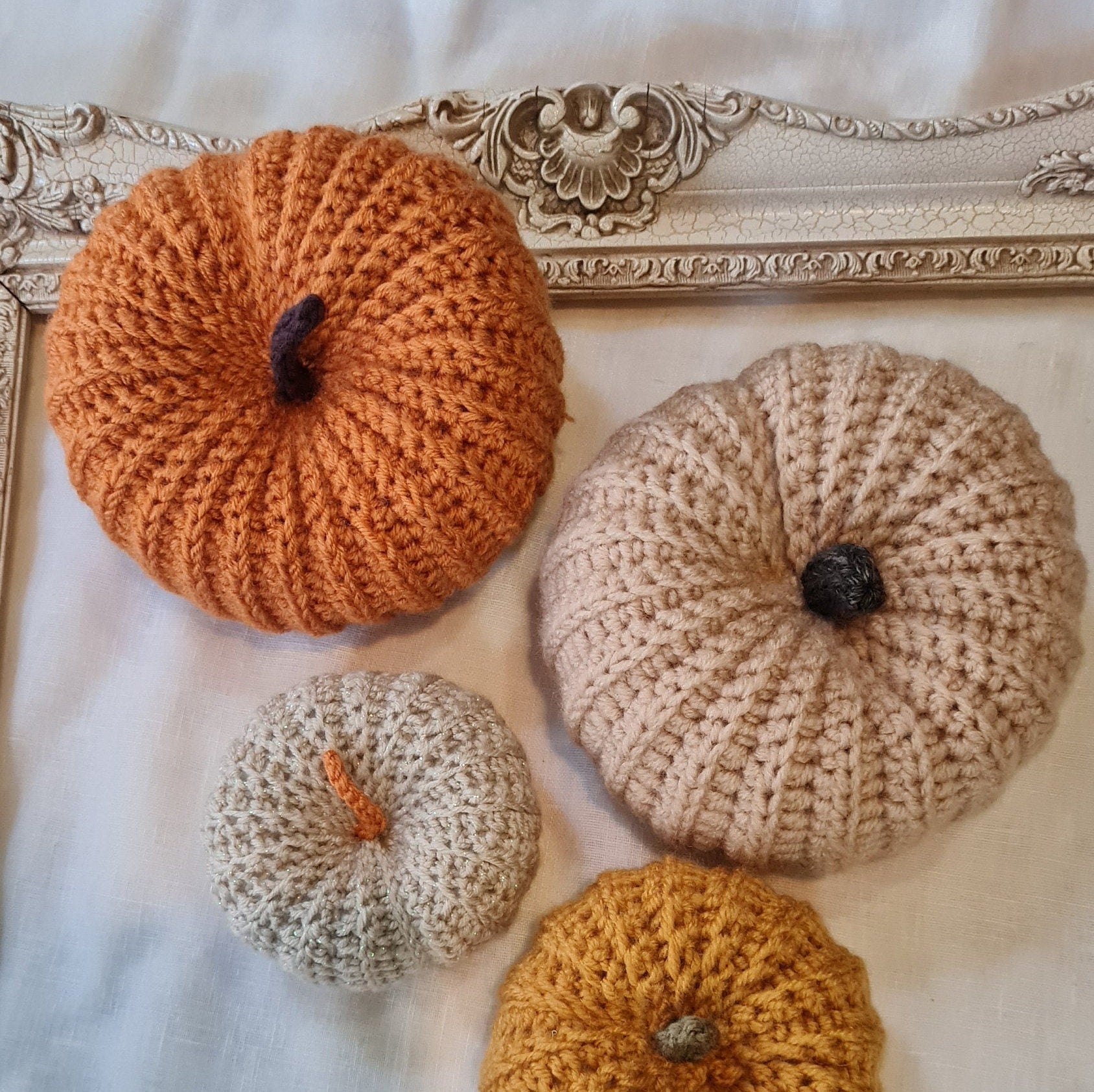 Easy Crochet Pumpkin Pattern, Festival Style (PDF)
