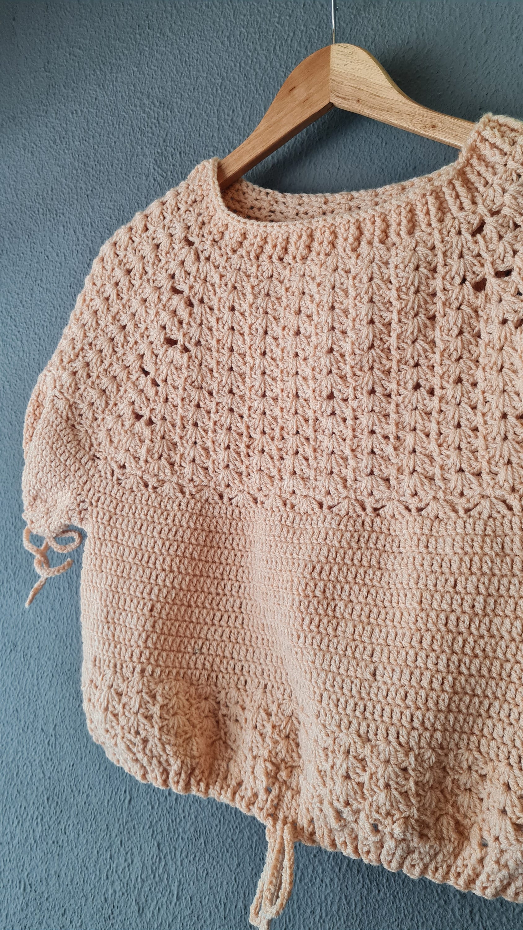 Crochet Top Pattern: Easy Ballon Sleeve Summer Sweater (PDF Pattern)