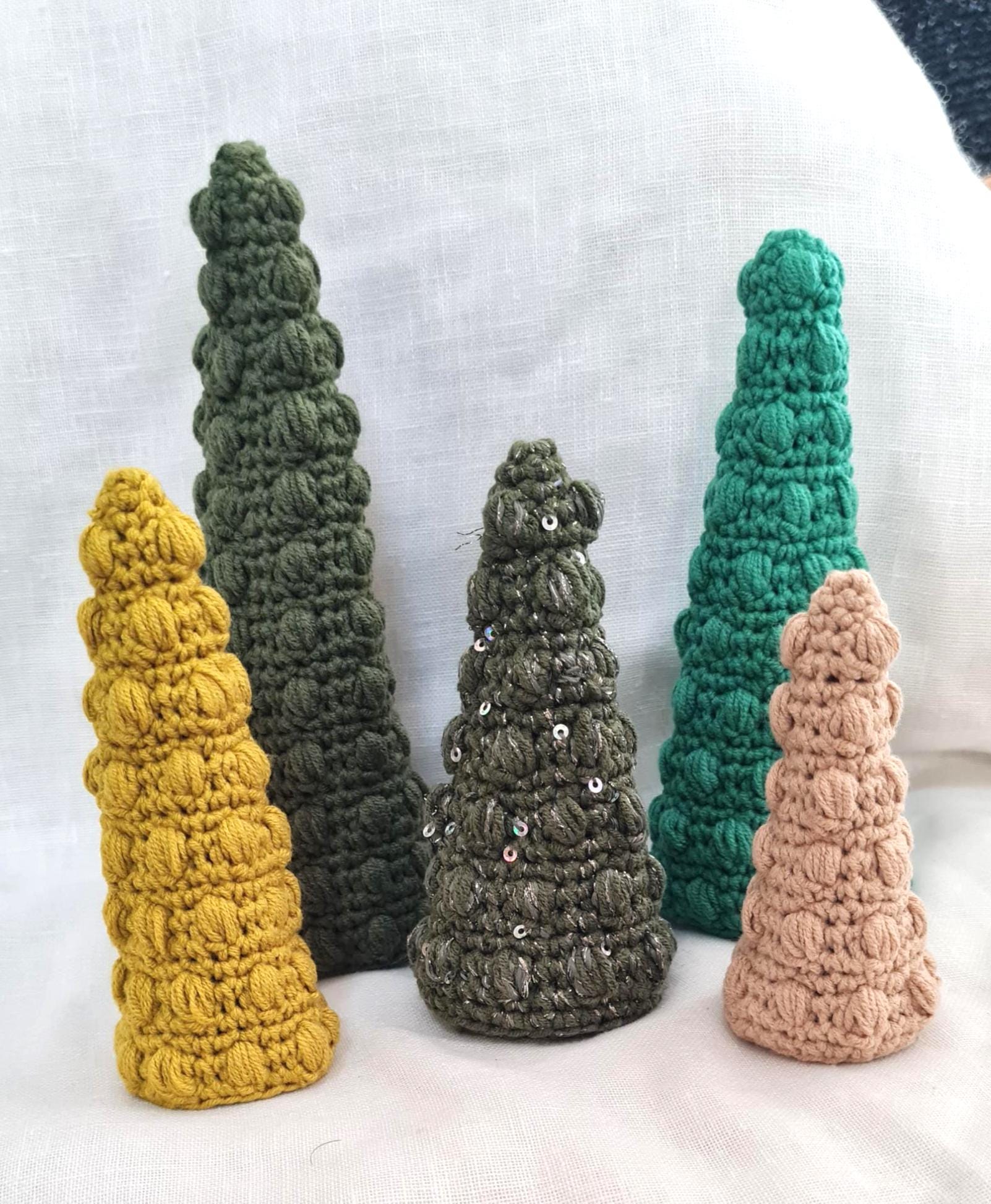 Bobble Christmas Tree Crochet Pattern: 3-Sizes Festive Decor (PDF Pattern)