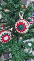 Crochet Christmas Bauble Pattern, DIY Tree Ornament (PDF Pattern)