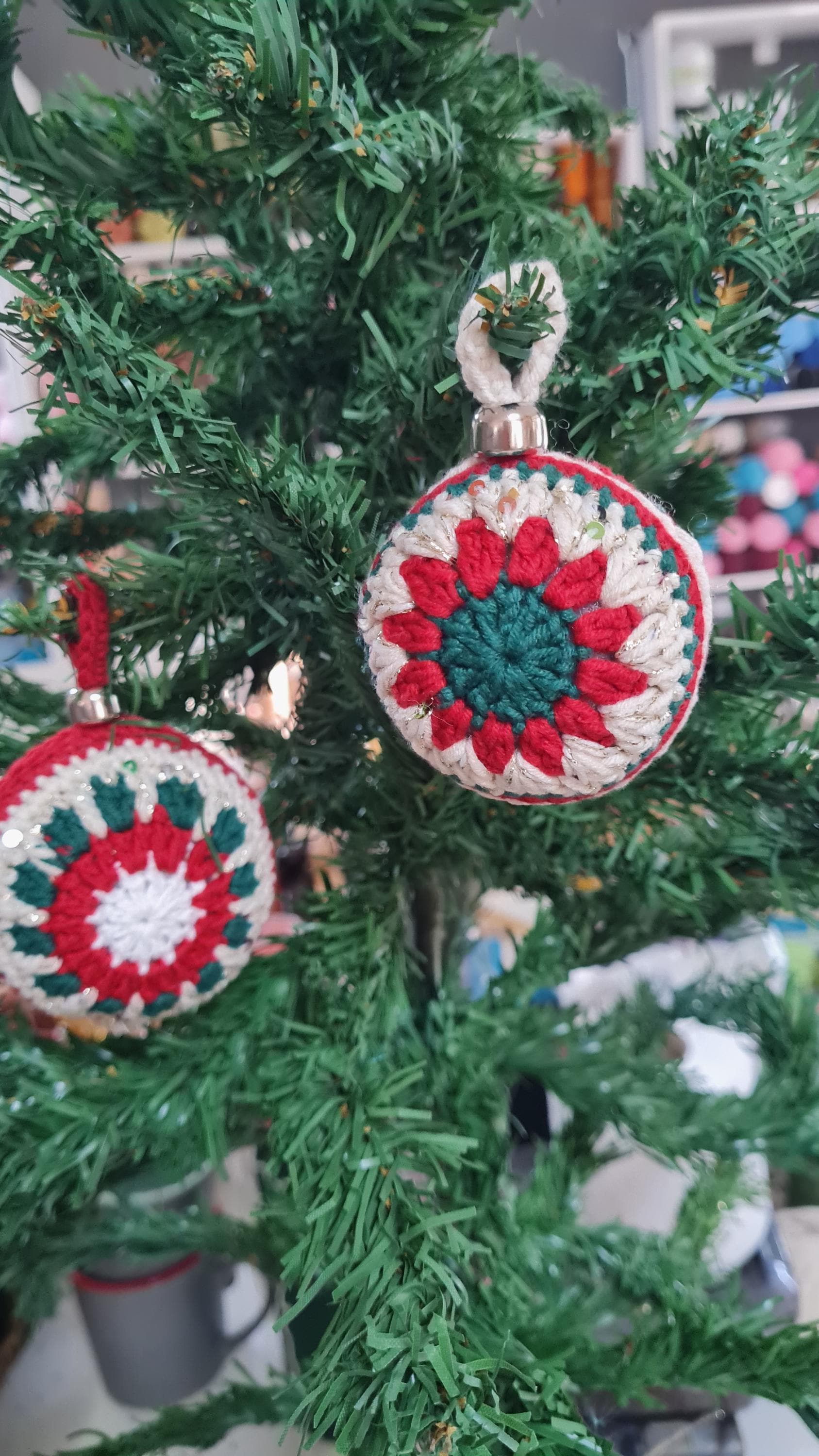 Crochet Christmas Bauble Pattern, DIY Tree Ornament (PDF Pattern)