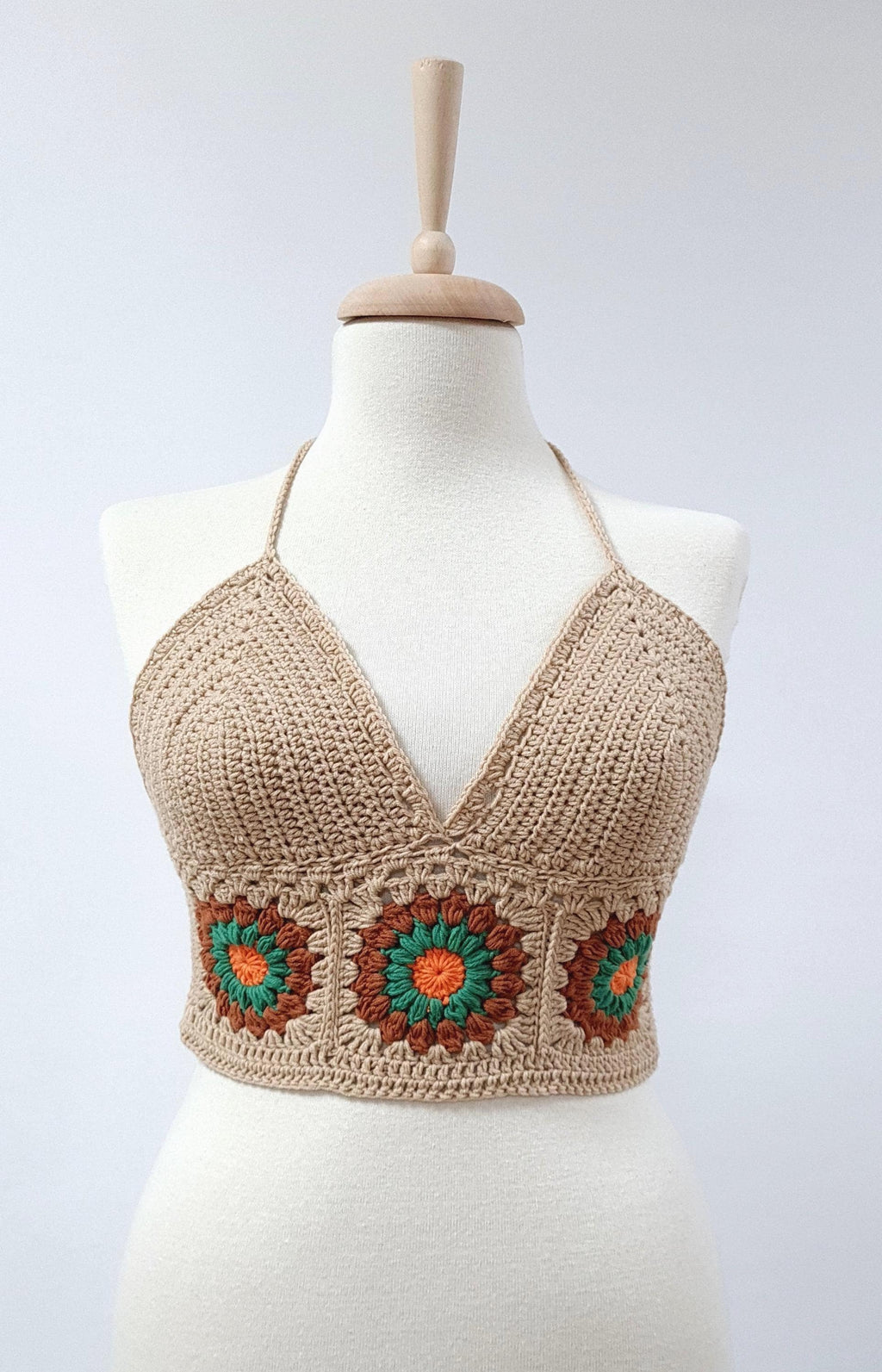Crochet Bralette Pattern, Easy Flower Top, Boho Beach Design (PDF Pattern)