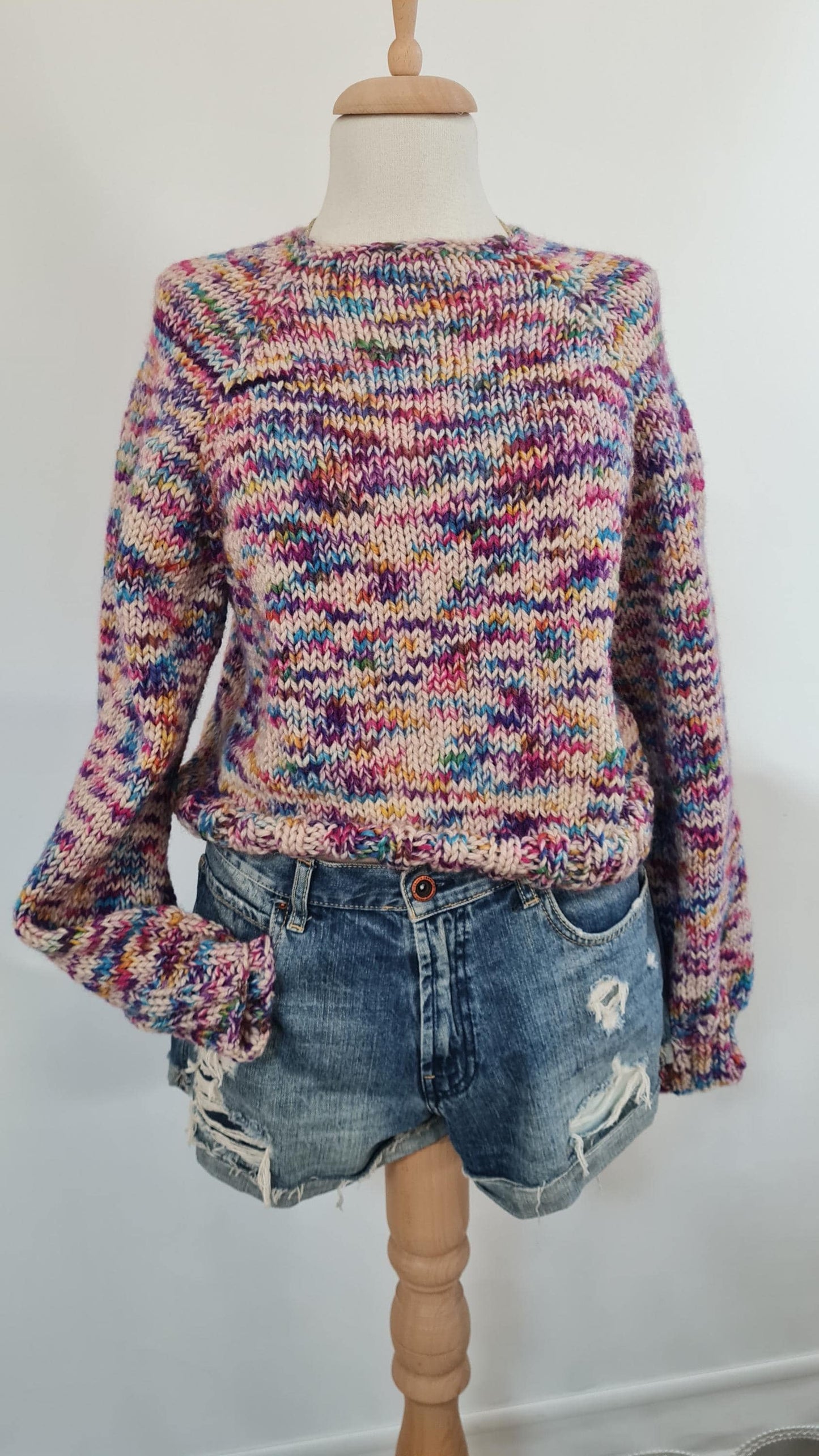 Chunky Knit Sweater Pattern: Seamless Oversize Jumper (PDF Download)