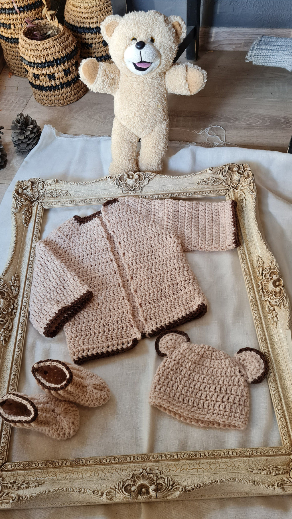 Crochet Baby Cardigan Pattern: Newborn to Child Sizes (PDF Pattern)