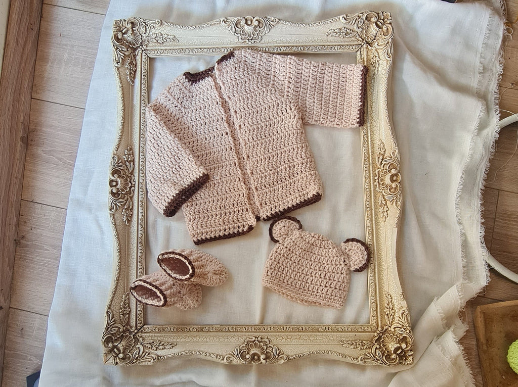 Crochet Baby Cardigan Pattern: Newborn to Child Sizes (PDF Pattern)