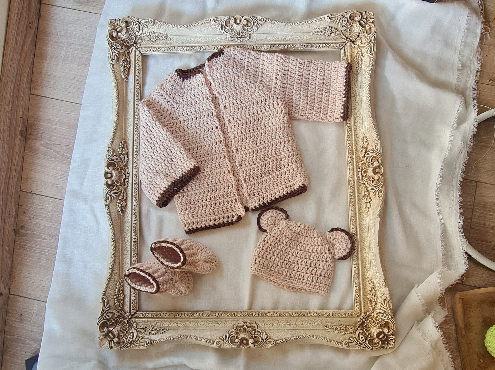 Crochet Baby Cardigan Pattern: Newborn to Child Sizes (PDF Pattern)