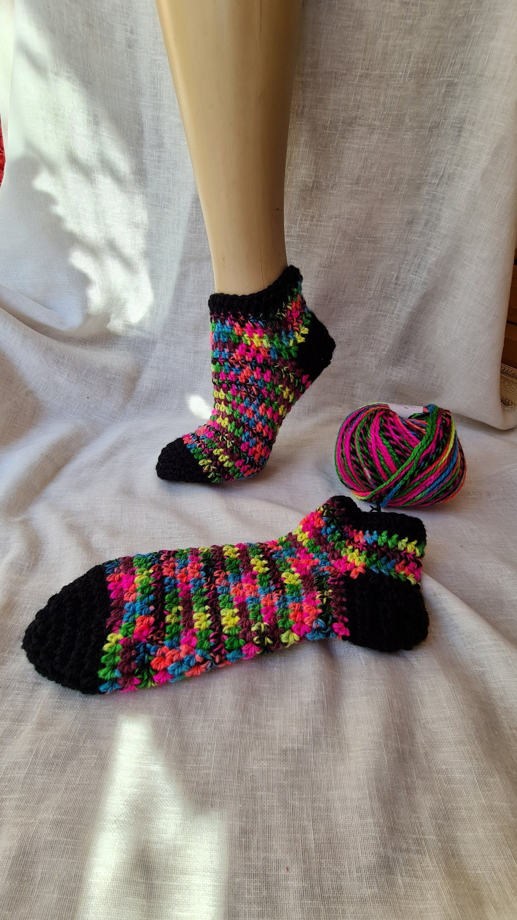 Easy Crochet Sock Pattern: Duvet Days Design (PDF Pattern)