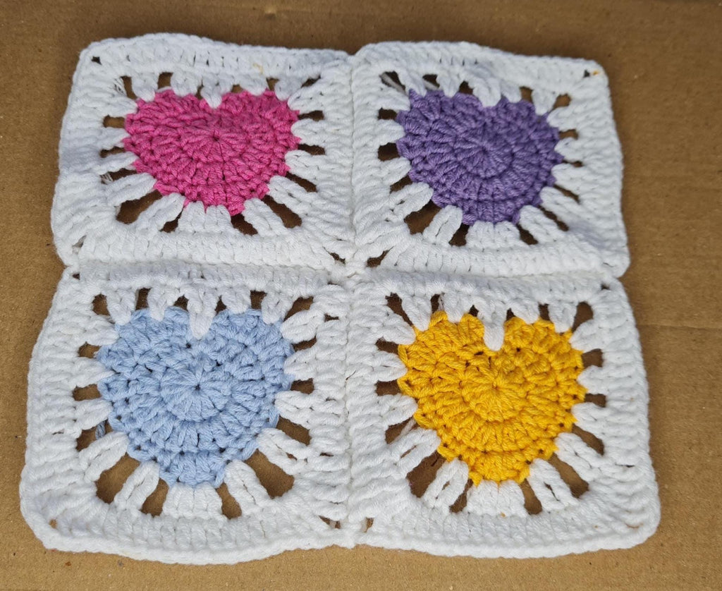Crochet Heart Square Pattern: Modern Motif PDF (Crochet Planner Gift Included)