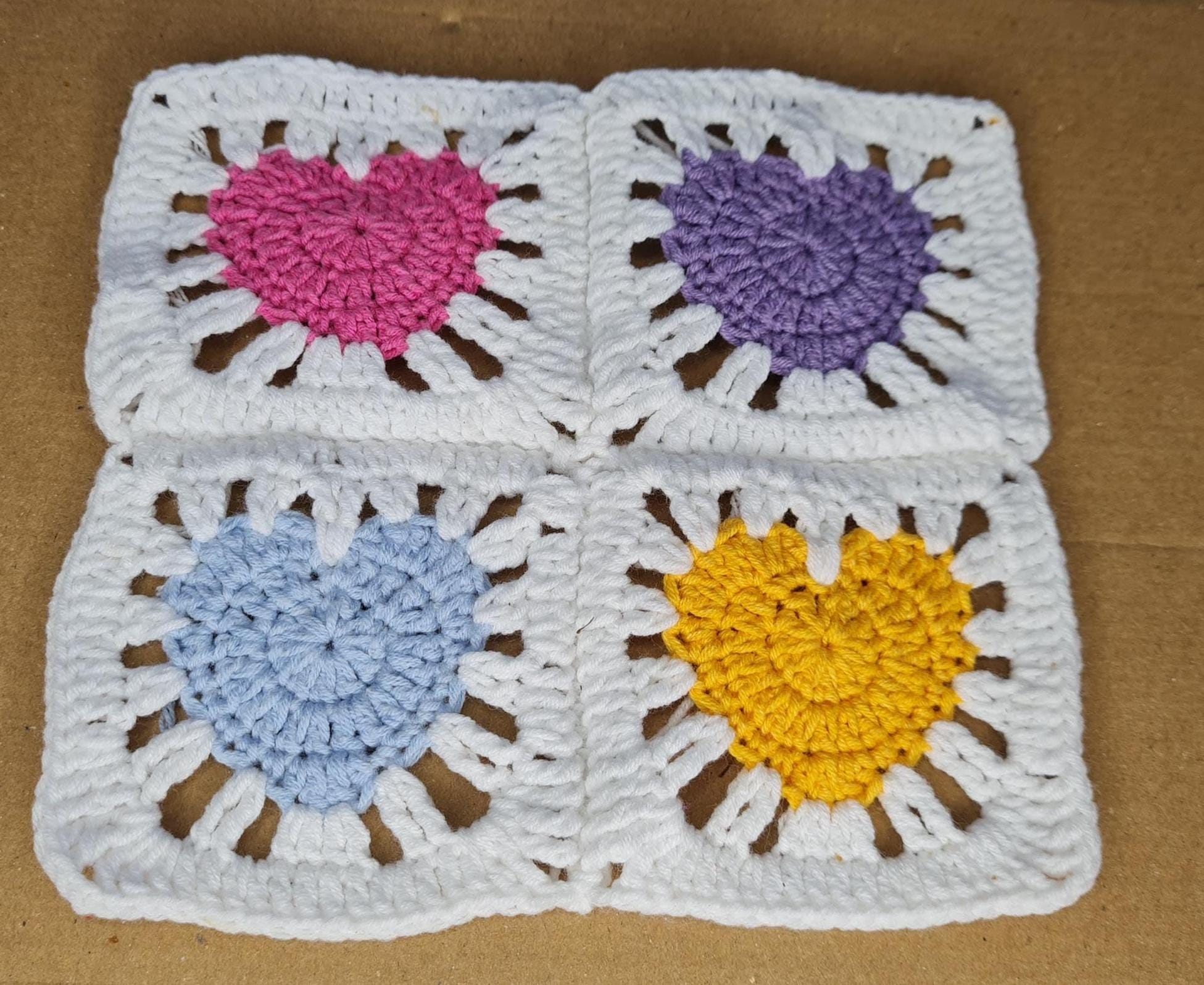 Crochet Heart Square Pattern: Modern Motif PDF (Crochet Planner Gift Included)