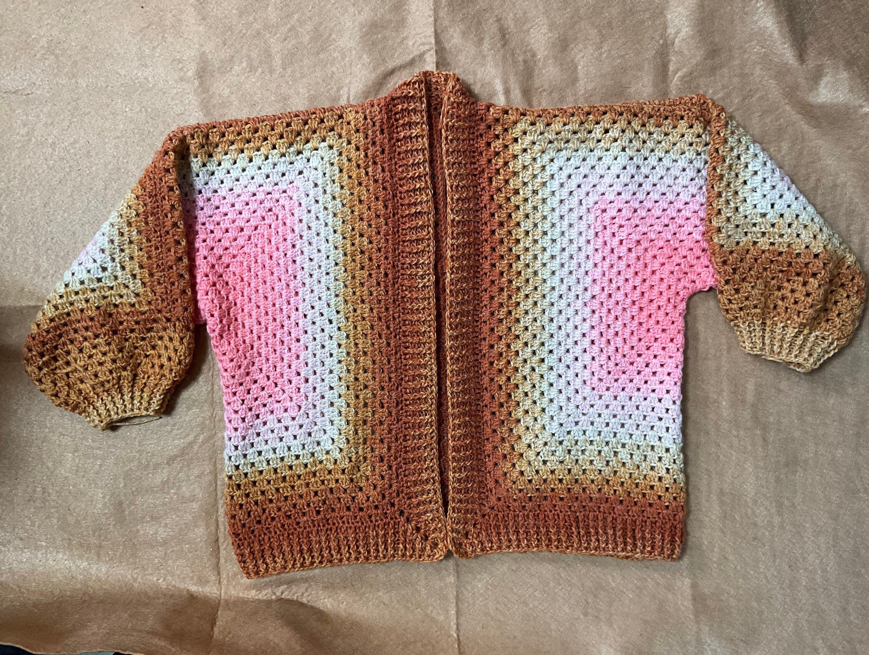 Crochet Hexagon Cardigan Pattern: Easy Modern Sweater (PDF Pattern)