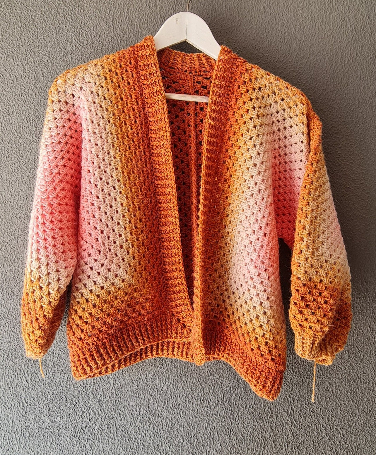 Crochet Hexagon Cardigan Pattern: Easy Modern Sweater (PDF Pattern)