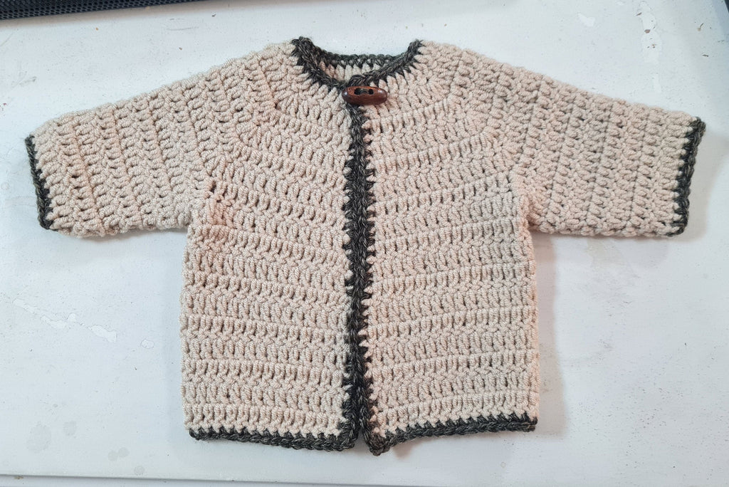 Crochet Baby Cardigan Pattern: Newborn to Child Sizes (PDF Pattern)