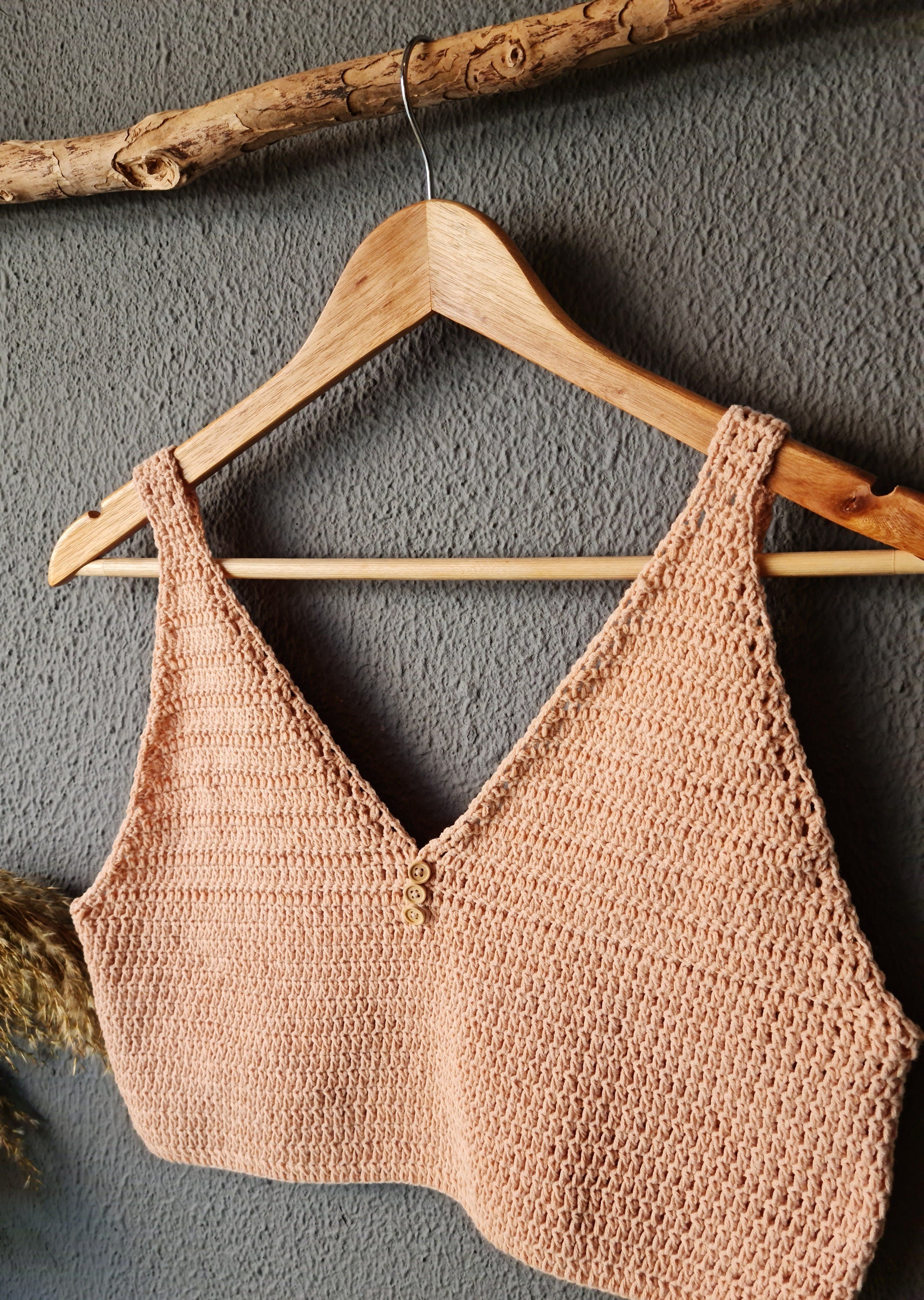 Crochet Crop Top Pattern, V-Neck Tank Top, Beginner Easy (PDF Pattern)
