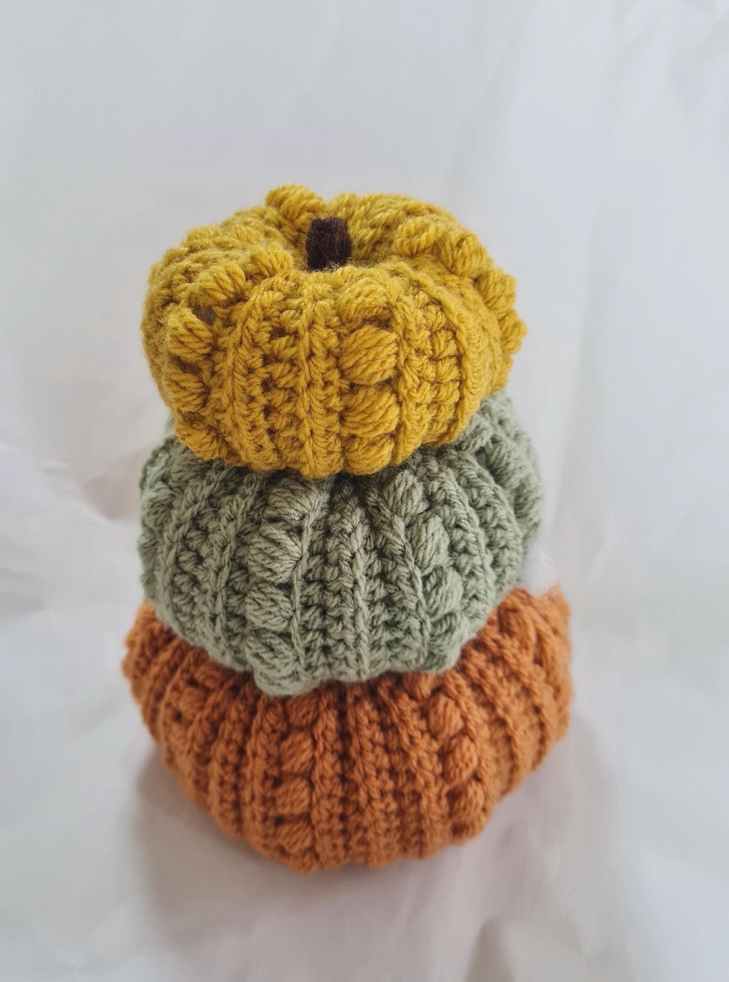 Crochet Bubble Pumpkin Pattern: 3-Size Thanksgiving Decor (PDF Pattern)