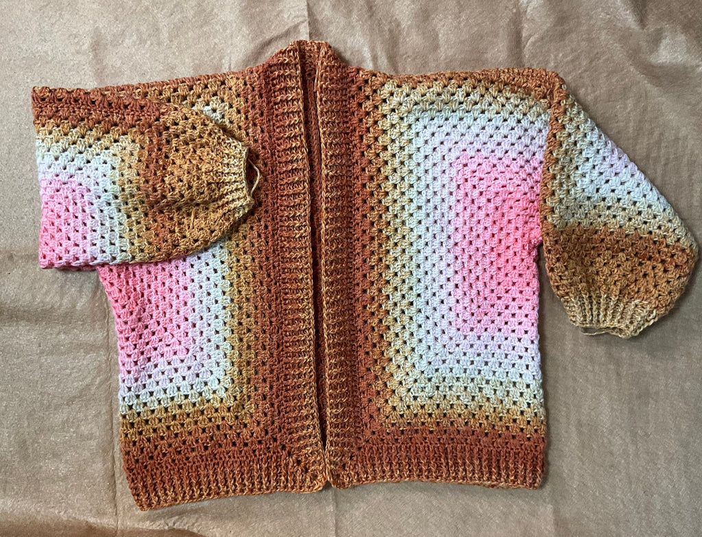 Crochet Hexagon Cardigan Pattern: Easy Modern Sweater (PDF Pattern)