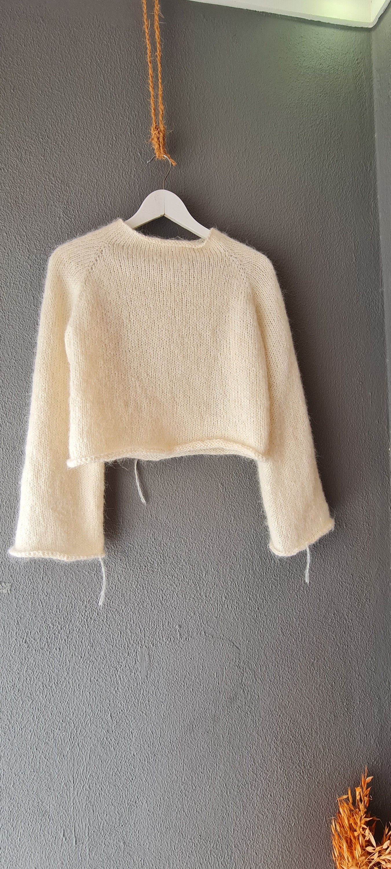 Janu Mohair Sweater Knit Pattern: Beginner Yoke Pullover (PDF Pattern)