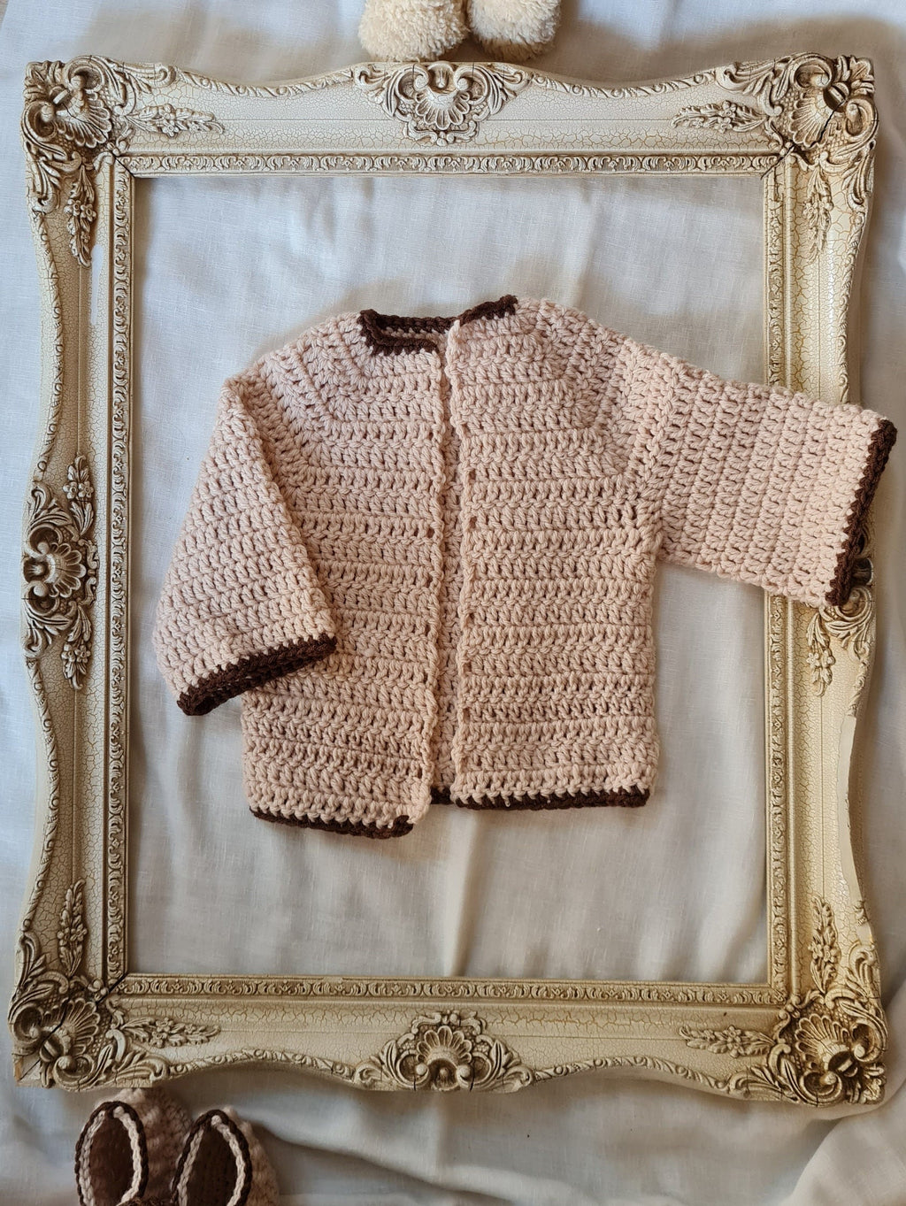 Crochet Baby Cardigan Pattern: Newborn to Child Sizes (PDF Pattern)