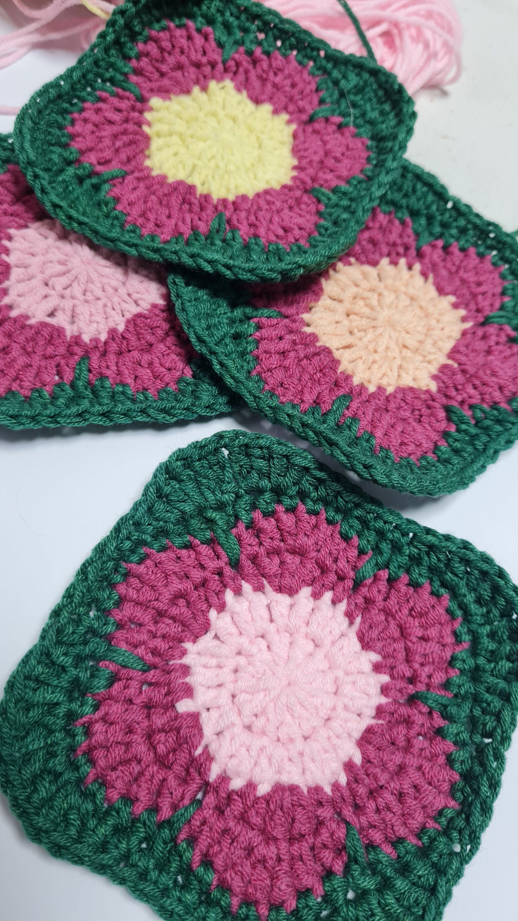 Flower Crochet Square Pattern: Granny Square Motif (Digital Download)