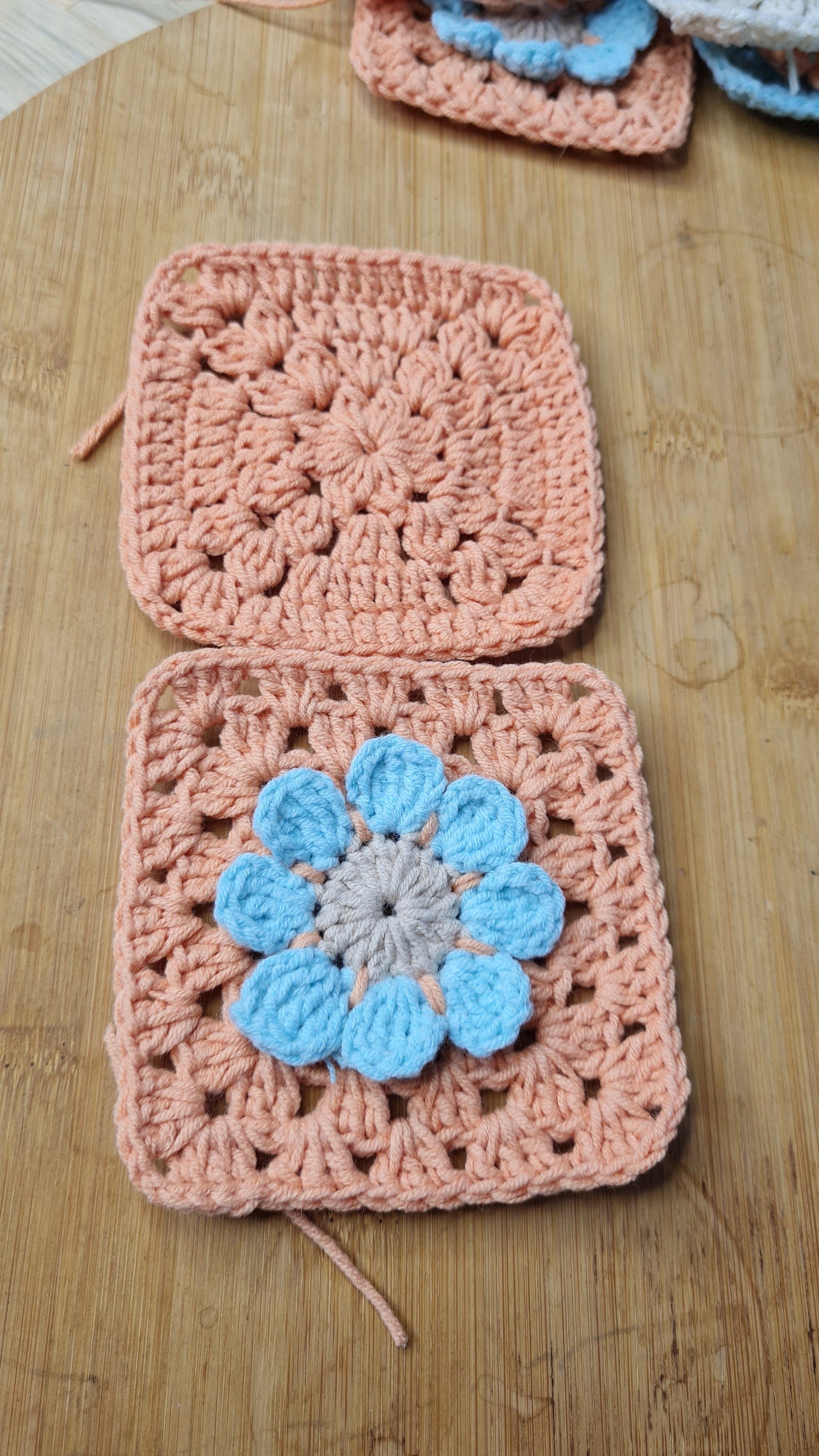 3D Flower Crochet Square Pattern: Motif for Blanket, Shawl (Digital Download)