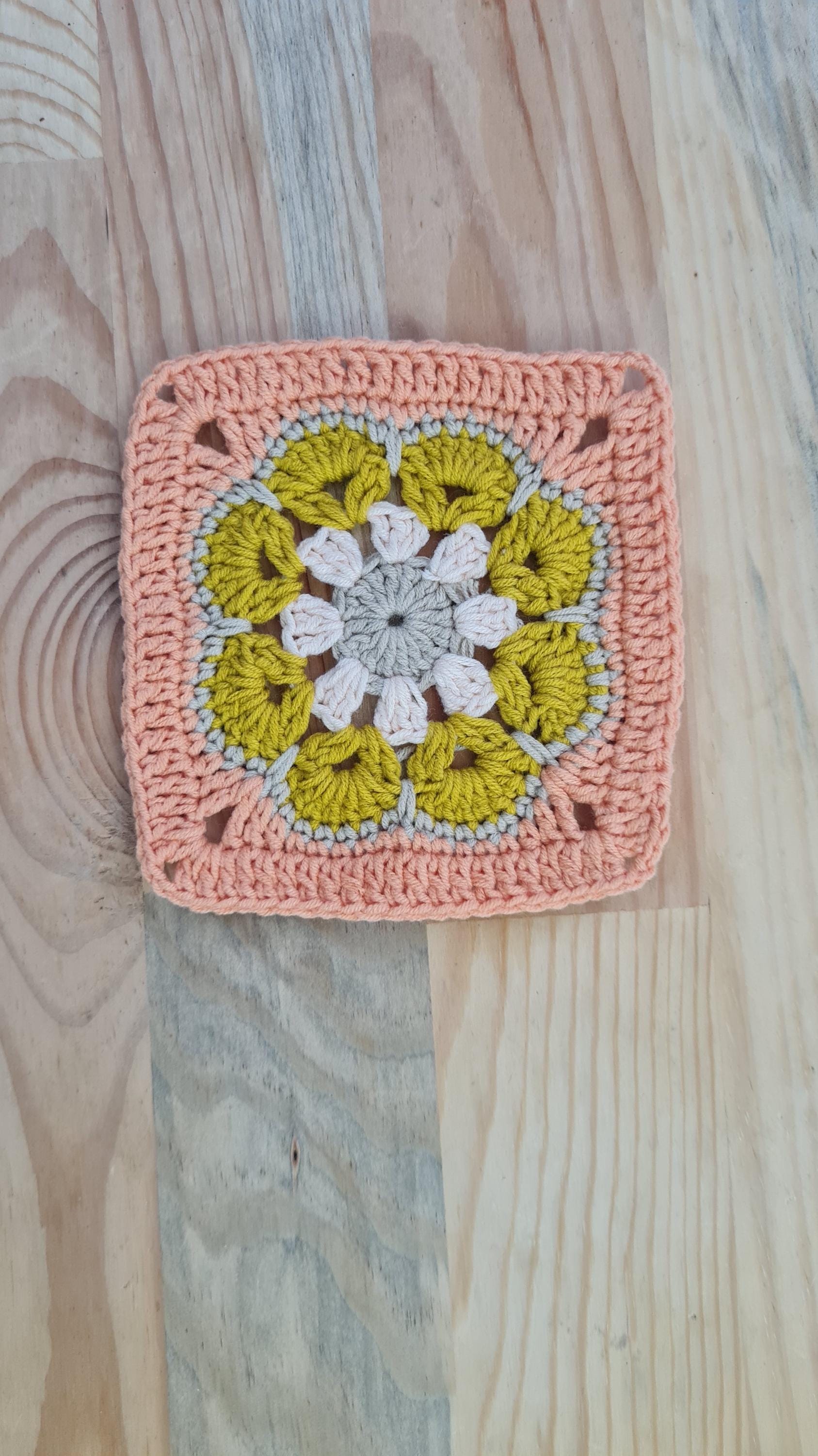 African Flower Crochet Square Pattern: Blanket, Sweater, Cardigan (PDF Pattern)