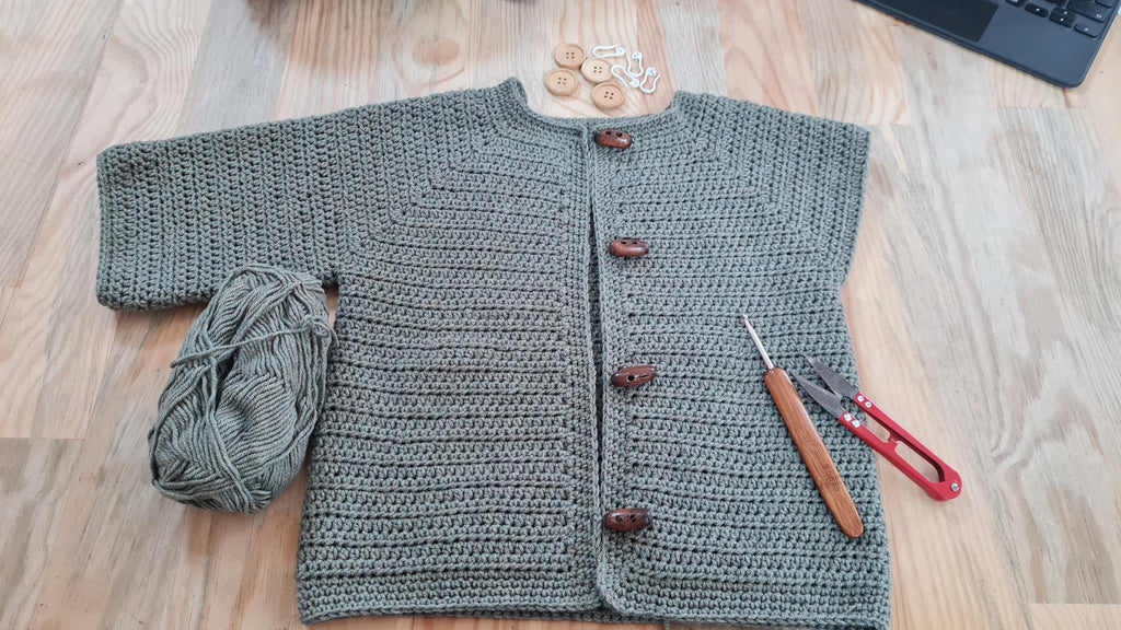 Easy Crochet Baby Cardigan Pattern: Newborn to 6 Years (PDF Pattern)