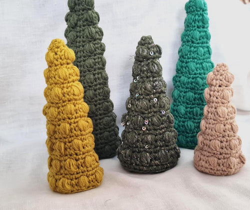 Bobble Christmas Tree Crochet Pattern: 3-Sizes Festive Decor (PDF Pattern)