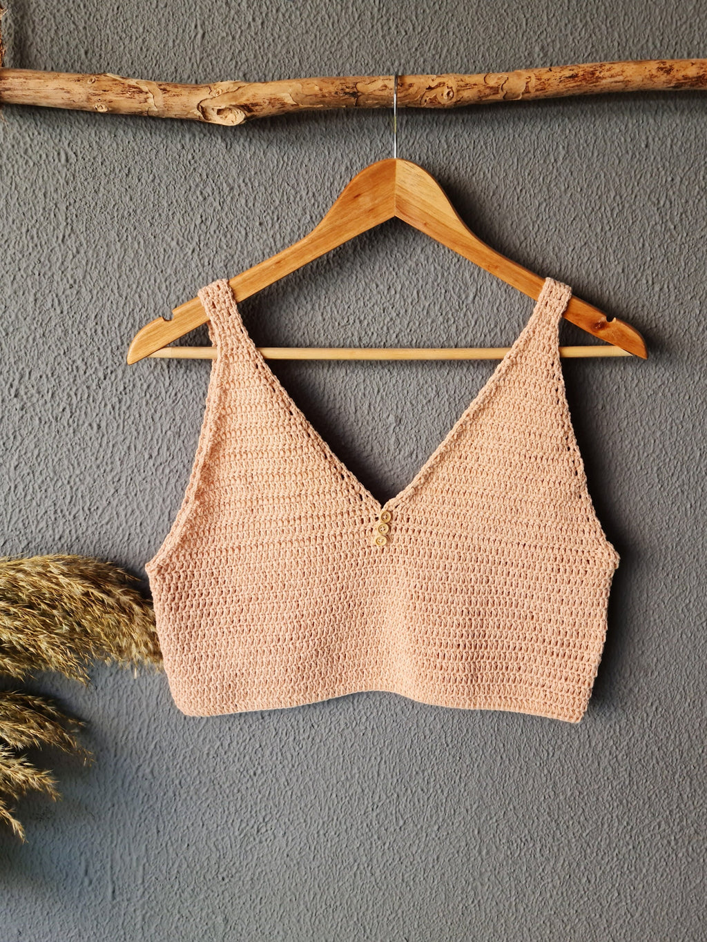 Crochet Crop Top Pattern, V-Neck Tank Top, Beginner Easy (PDF Pattern)