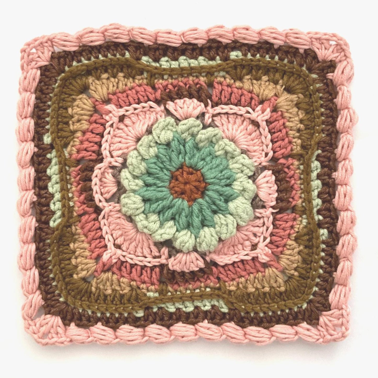 The Turkish Granny Squares Pattern, Easy Crochet Motif Tutorial, Boho Mandala Motif, Blanket Crochet Square PDF, Garment and Accessories