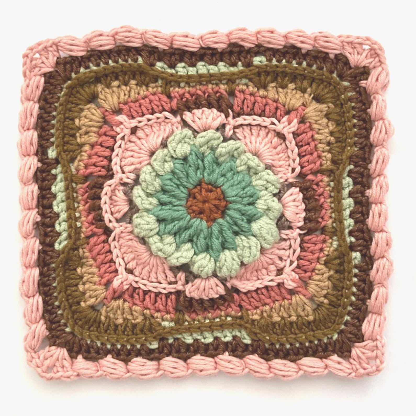 The Turkish Granny Squares Pattern, Easy Crochet Motif Tutorial, Boho Mandala Motif, Blanket Crochet Square PDF, Garment and Accessories