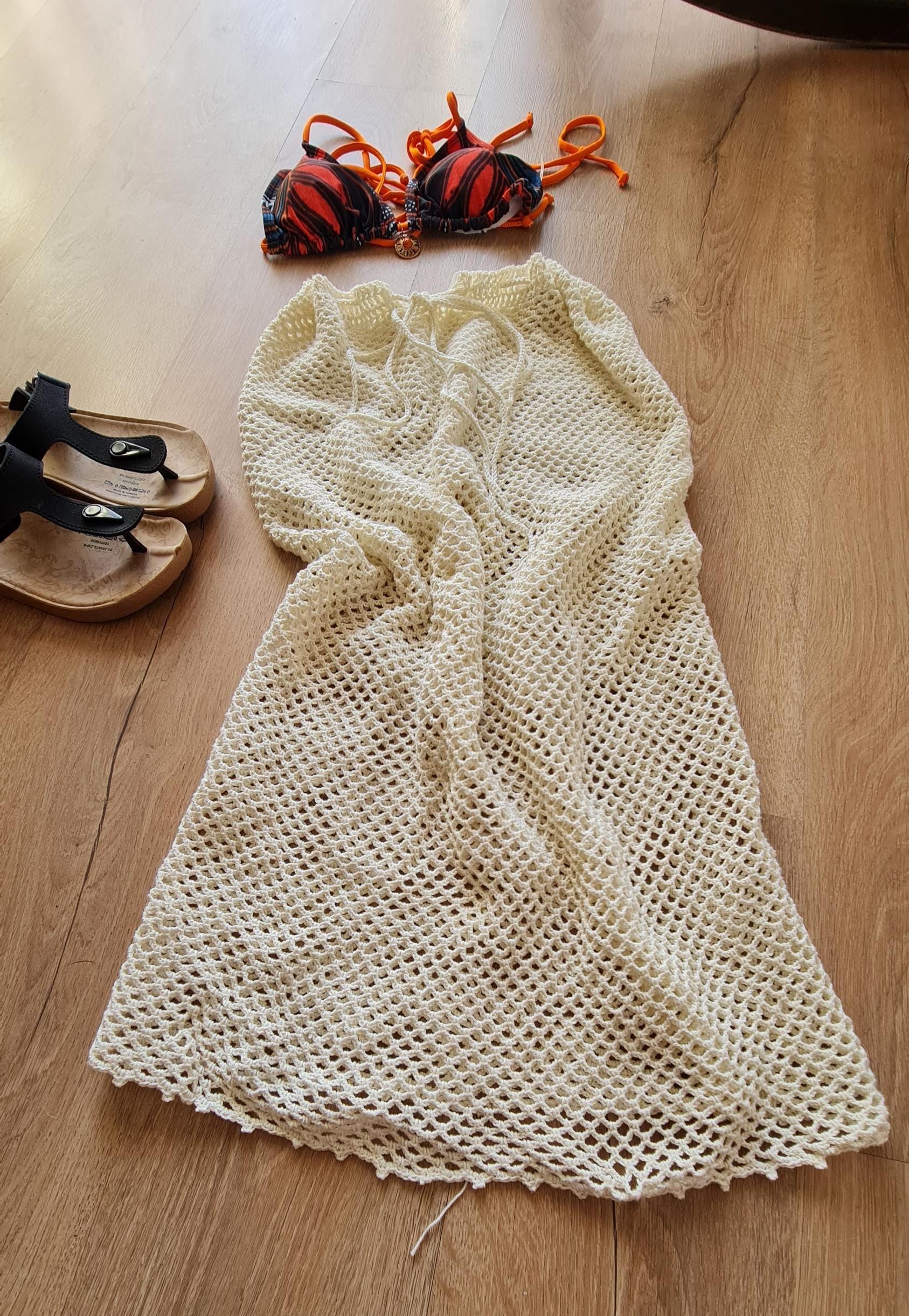 Crochet Mesh Skirt Pattern, Boho Beach Cover, Plus Sizes (PDF Pattern)