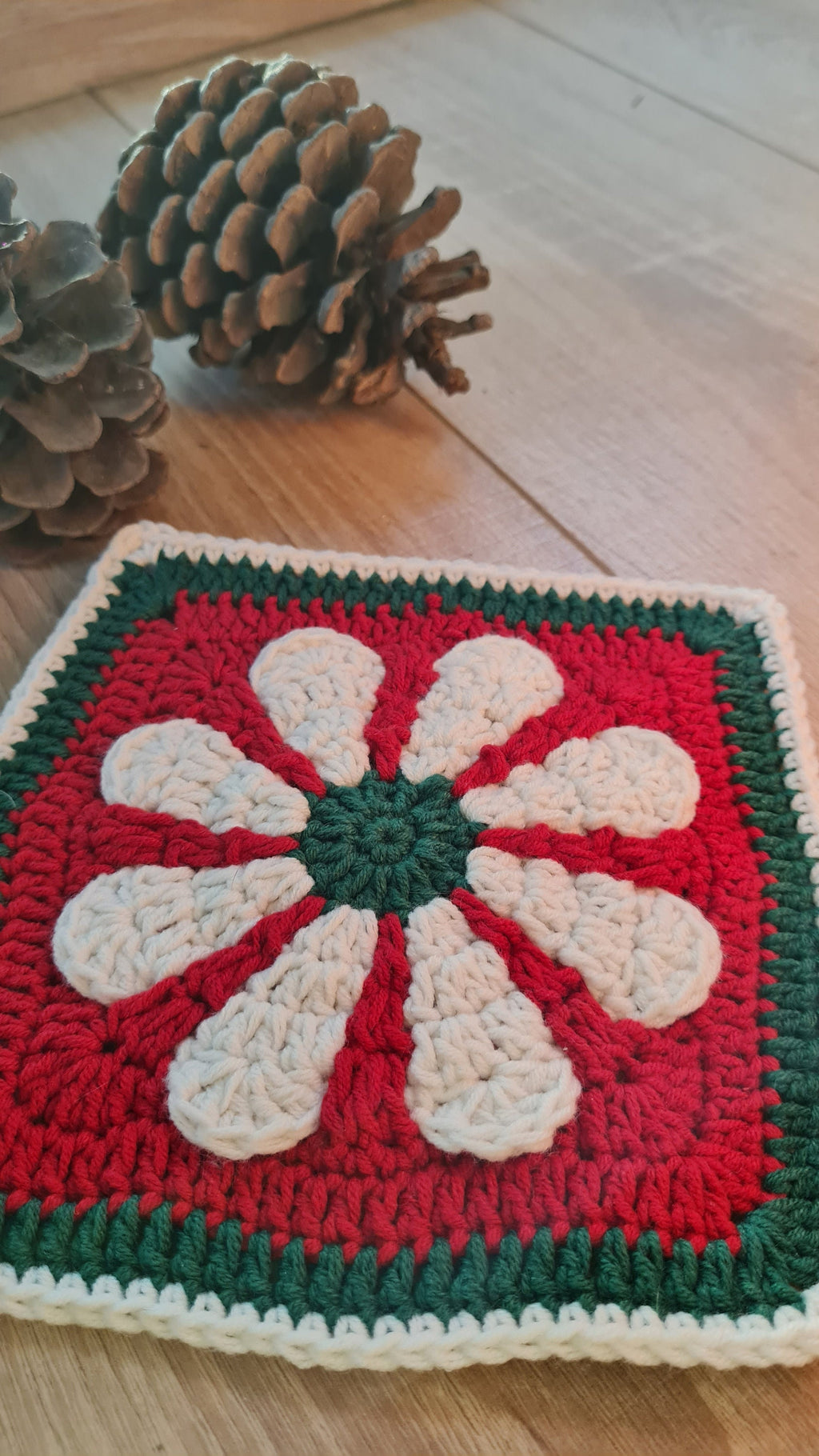 3D Flower Crochet Square Pattern: Daisy Motif (Digital Download)