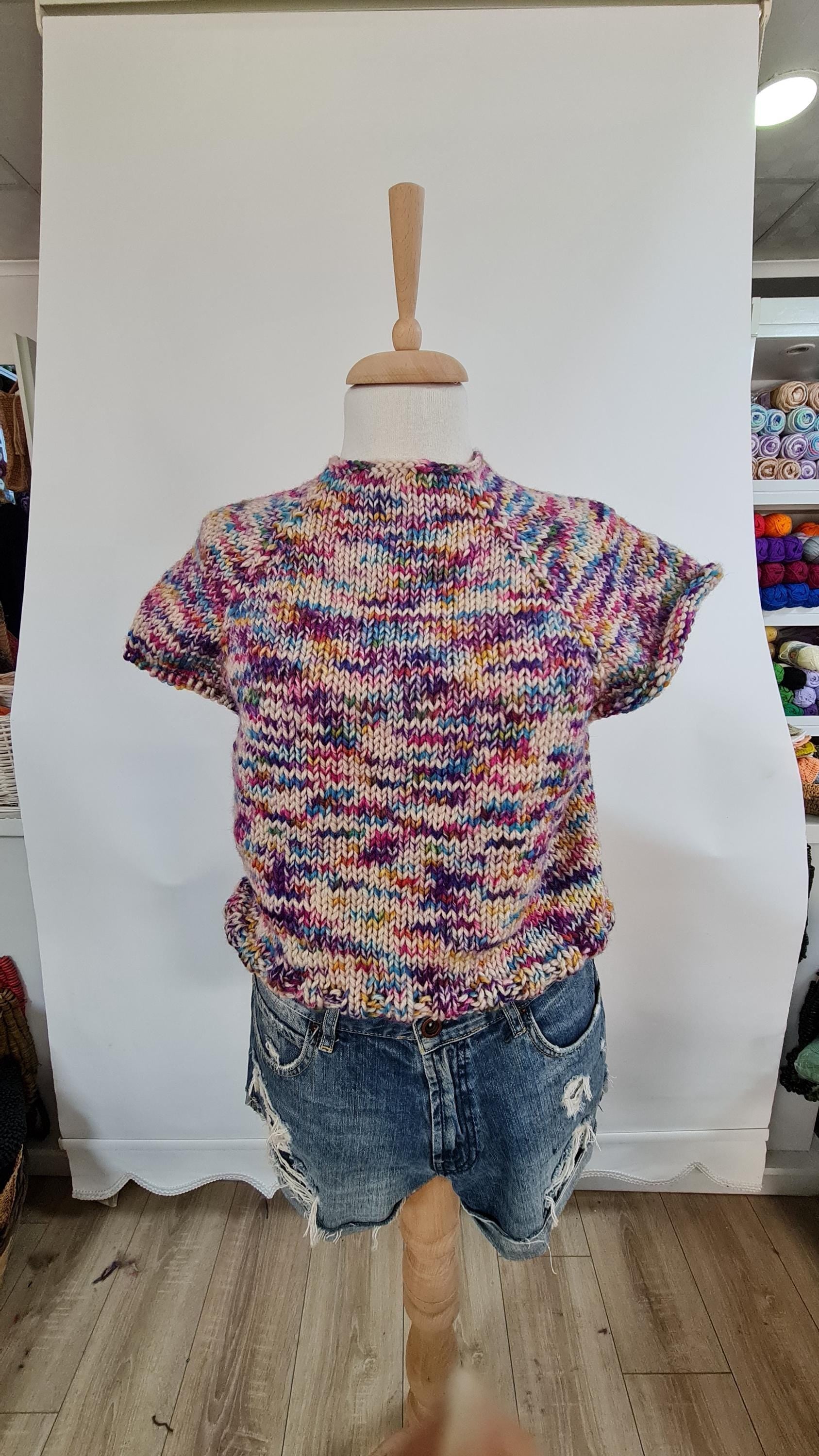 Chunky Knit Sweater Pattern: Seamless Oversize Jumper (PDF Download)