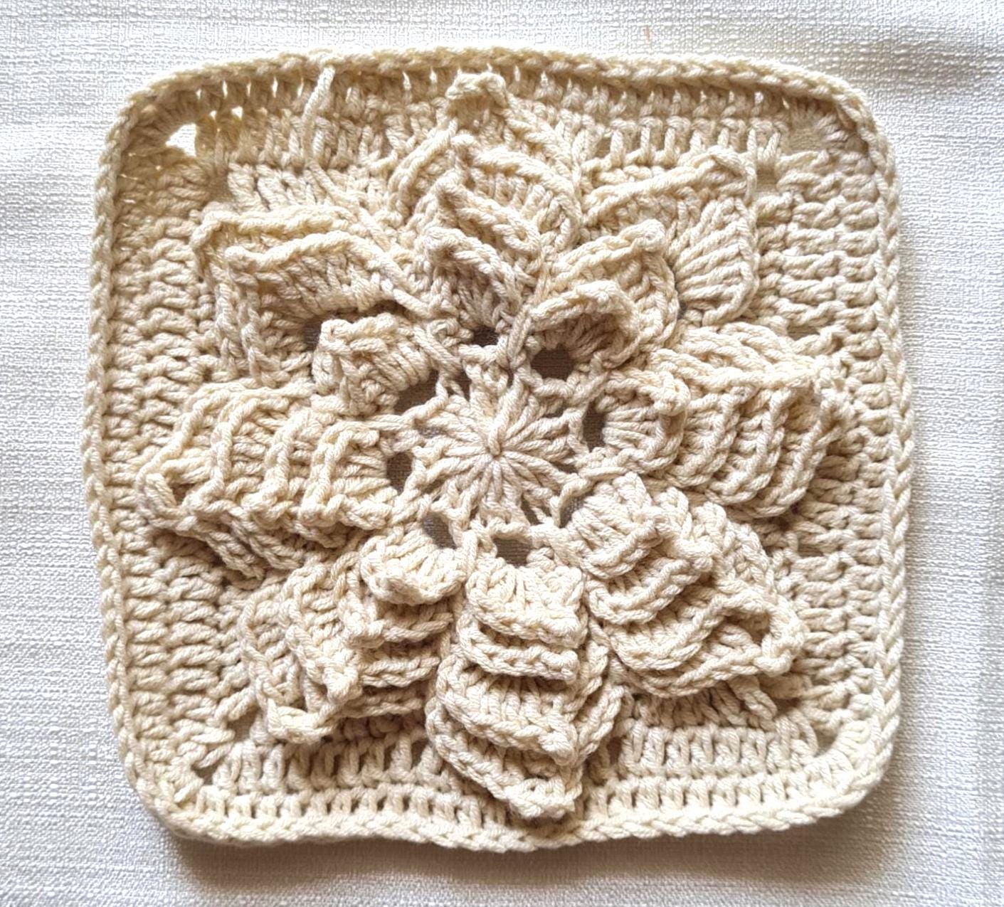 Crochet Square Motif Pattern: 11 Unique Granny Squares (PDF Download)