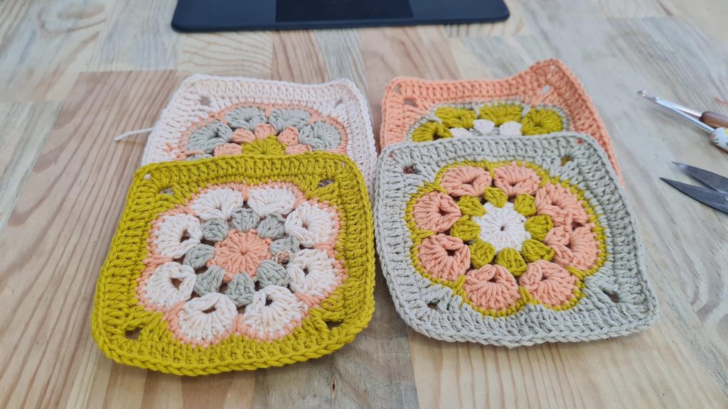 African Flower Crochet Square Pattern: Blanket, Sweater, Cardigan (PDF Pattern)