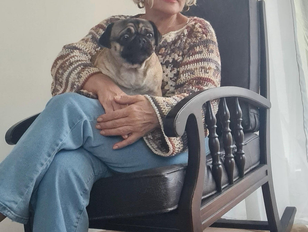 Handmade Alpaca Wool Crochet Pullover: Lightweight Warm Sweater