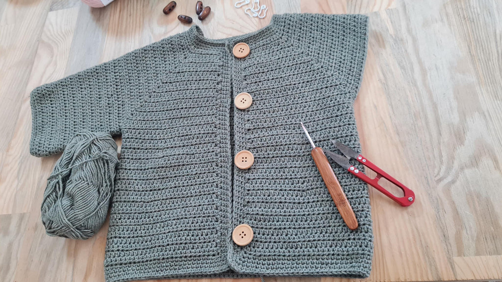 Easy Crochet Baby Cardigan Pattern: Newborn to 6 Years (PDF Pattern)