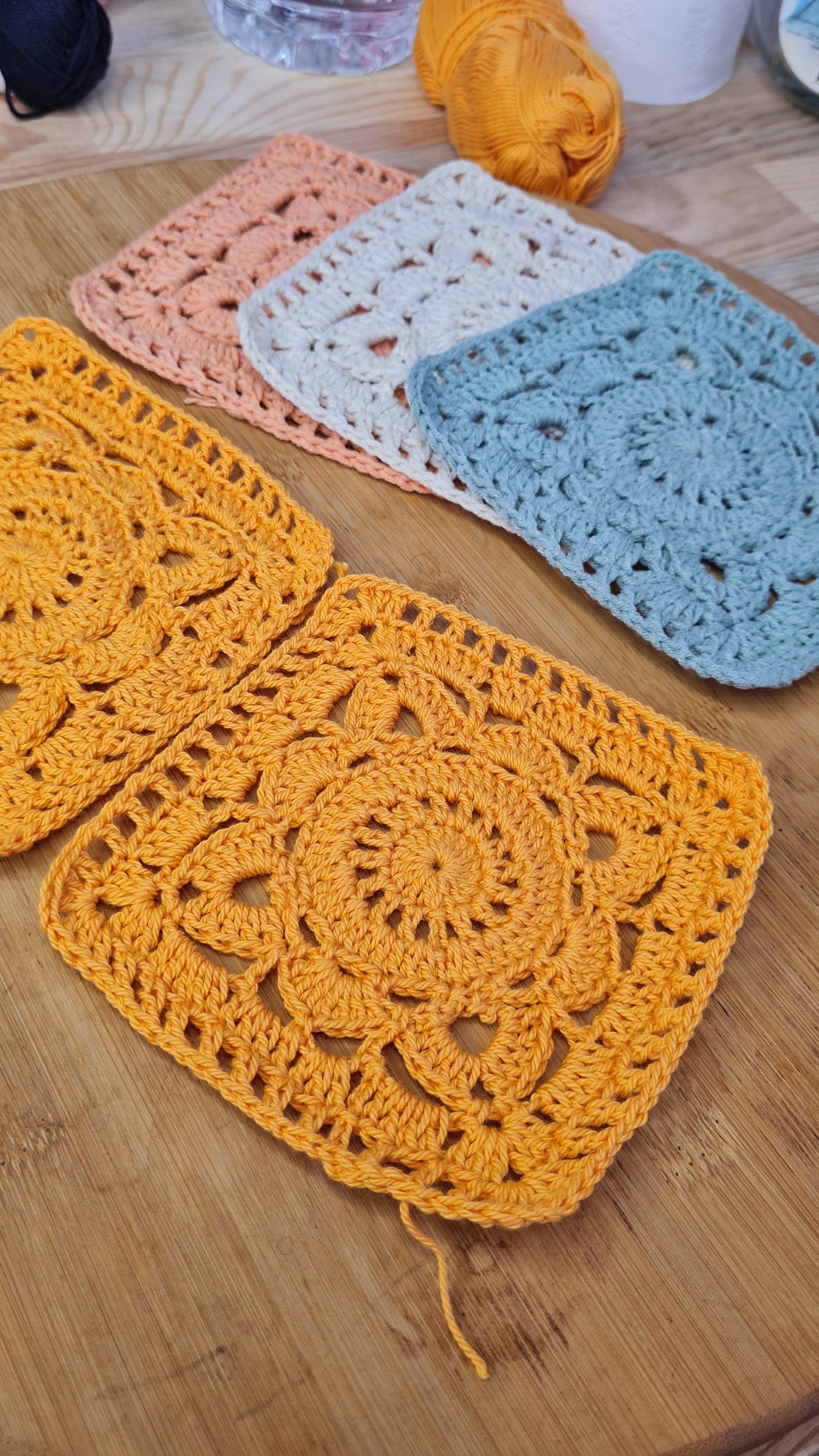 Vintage Crochet Square Pattern: Motif for Blanket, Top, Cardigan (PDF Download)