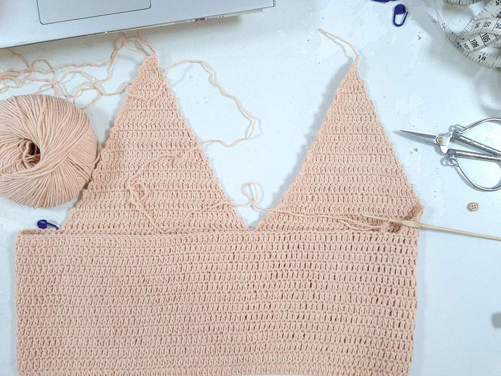 Crochet Crop Top Pattern, V-Neck Tank Top, Beginner Easy (PDF Pattern)