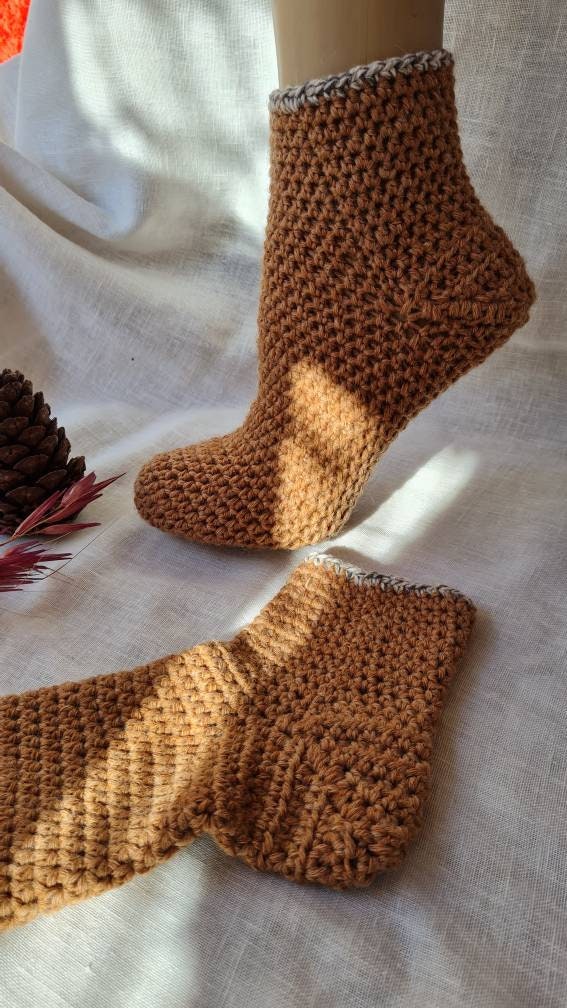 Easy Crochet Sock Pattern: Duvet Days Design (PDF Pattern)