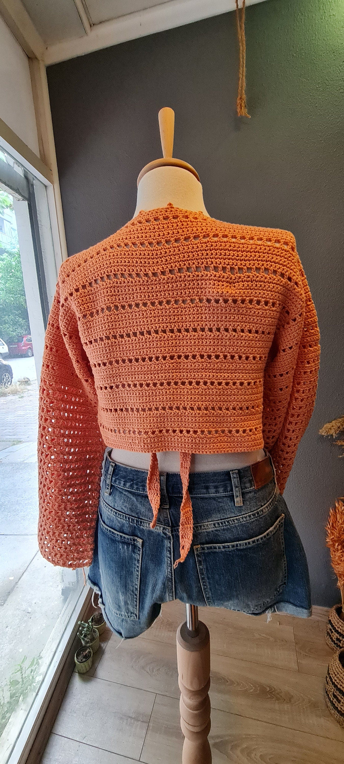 Basic Crochet Wrap Top Pattern, Four Season Crop Top, Long Sleeve, Bell Sleeve Crochet Top, Easy Crochet Pattern, Modern Written Crochet