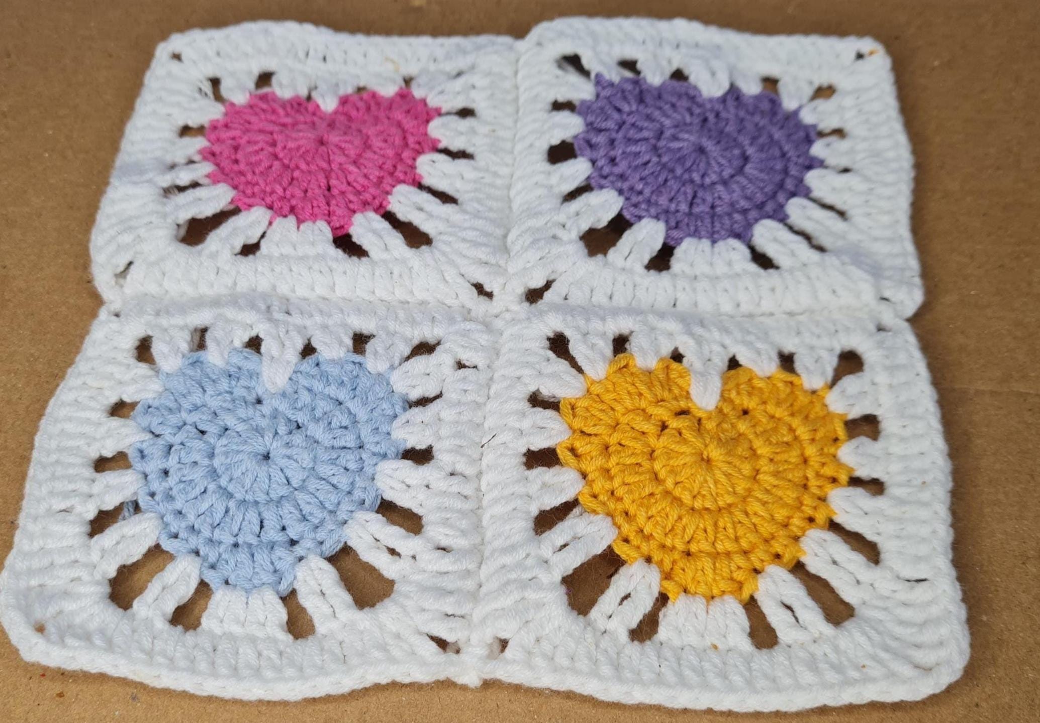 Crochet Heart Square Pattern: Modern Motif PDF (Crochet Planner Gift Included)