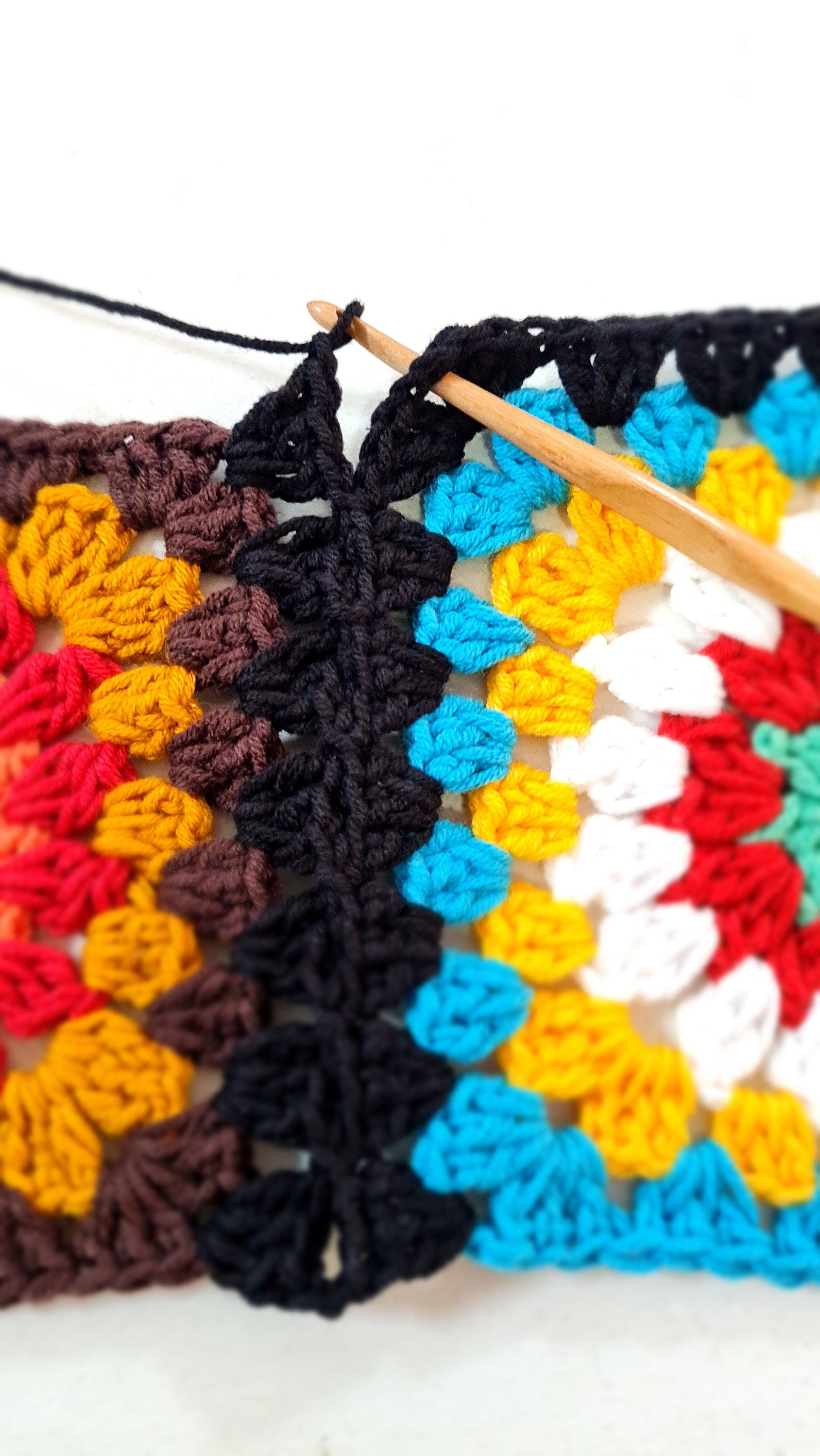 Granny Square Crochet Pattern: Five Modern Motifs (PDF Download)