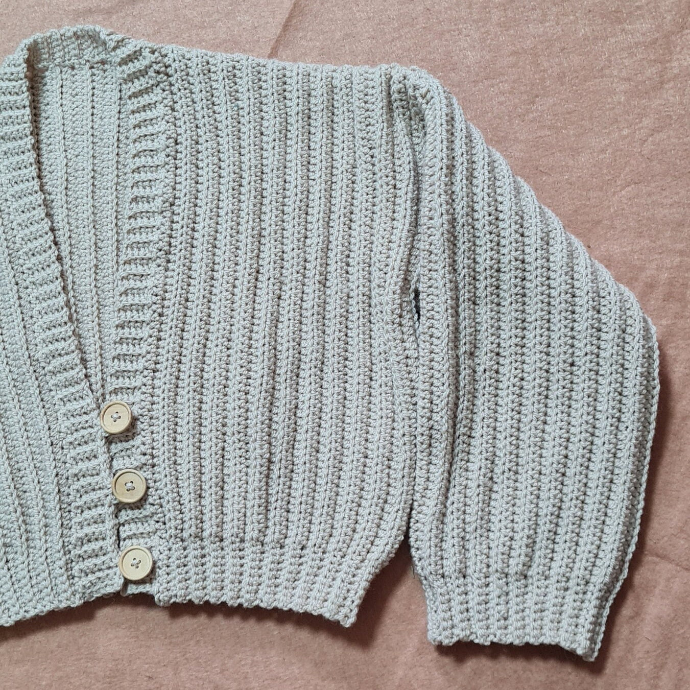 Ripped Crochet Cardigan Pattern: Knit Look Crop Jacket (PDF Pattern)