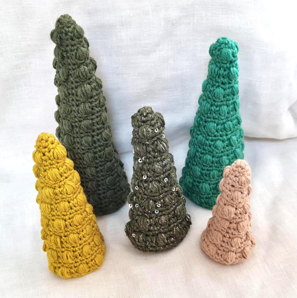 Bobble Christmas Tree Crochet Pattern: 3-Sizes Festive Decor (PDF Pattern)