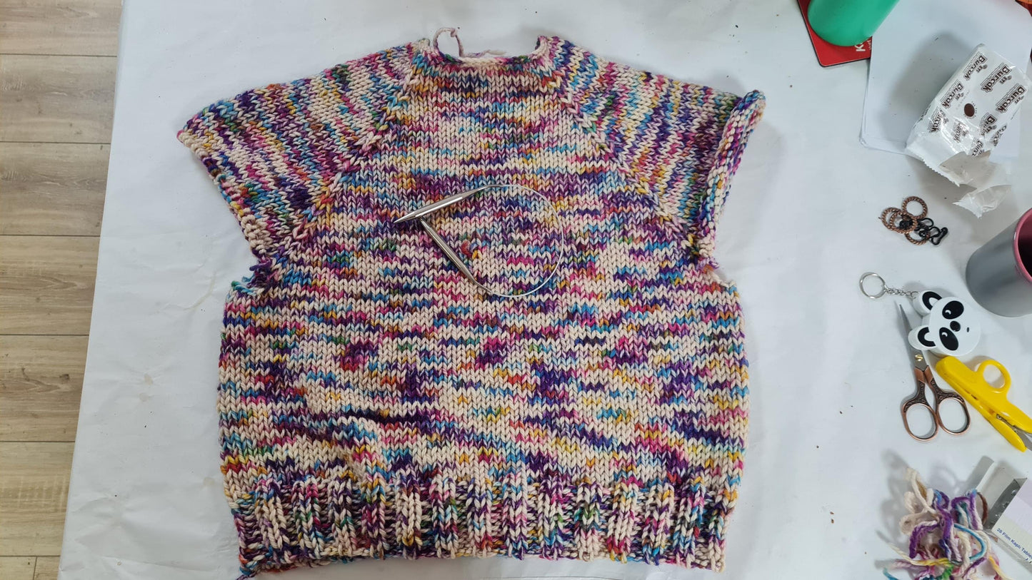 Chunky Knit Sweater Pattern: Seamless Oversize Jumper (PDF Download)